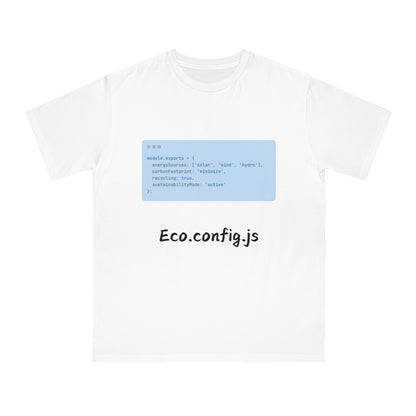 Eco.config.js Green Code Tee | Developer Earth Settings | Usha Creations