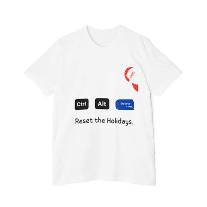 Ctrl Alt Delete Christmas T-Shirt | Funny IT Support Holiday Gift 2024 | Tech Support Secret Santa Present  | Usha Creations