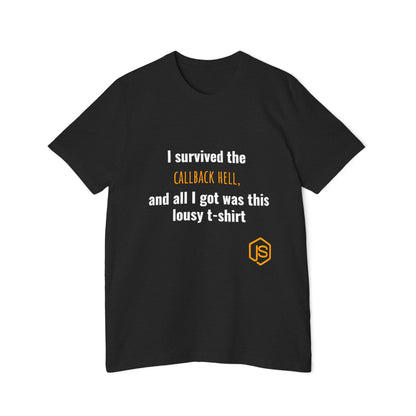 I Survived the Callback Hell, and All I Got Was This Lousy T-Shirt | Funny Coding T-Shirt for Developers | Usha Creations