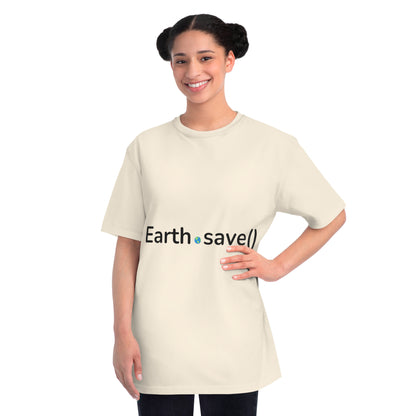 Earth.save() Eco-Coding Tee | Environmental Developer Shirt | Usha Creations