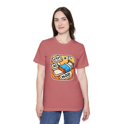 Ctrl+Alt+Nap Tech-Themed T-Shirt