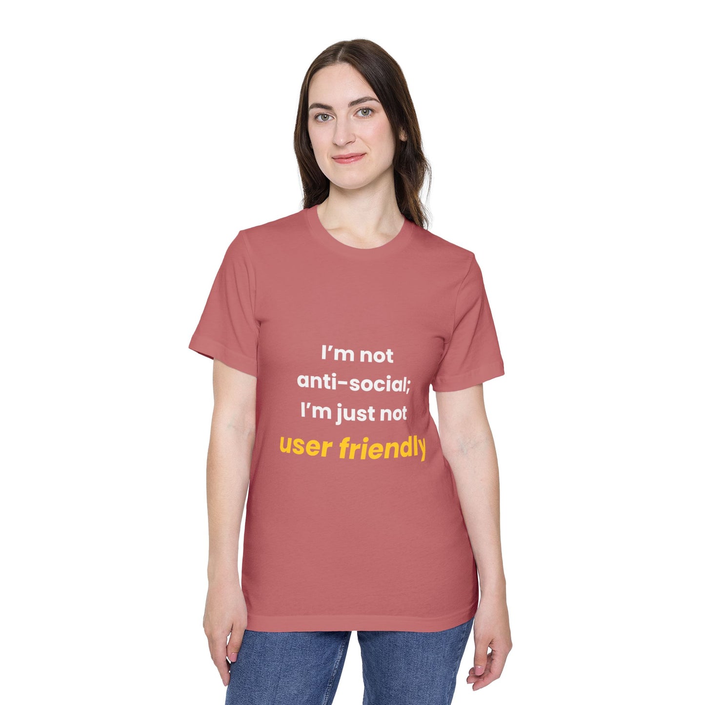 I’m Not Anti-Social; I’m Just Not User Friendly | Funny Tech T-Shirt for Developers | Usha Creations