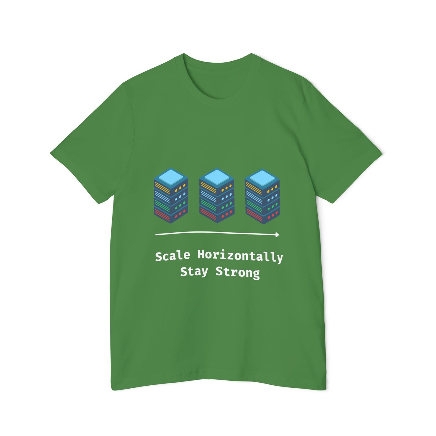 Scale Horizontally, Stay Strong | System Design T-Shirt | Interview Series Tee | Usha Creations