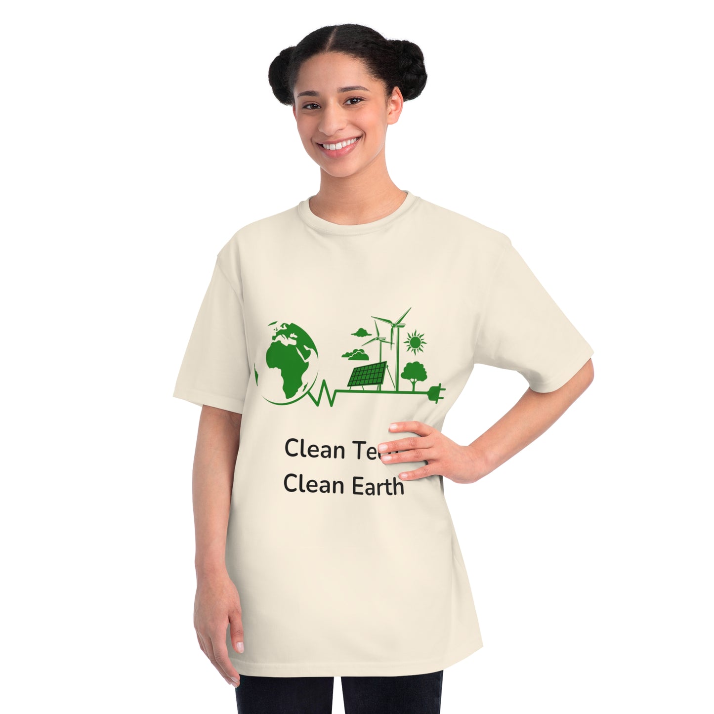 Clean Tech Clean Earth Tee | Renewable Energy Coder Shirt | Usha Creations