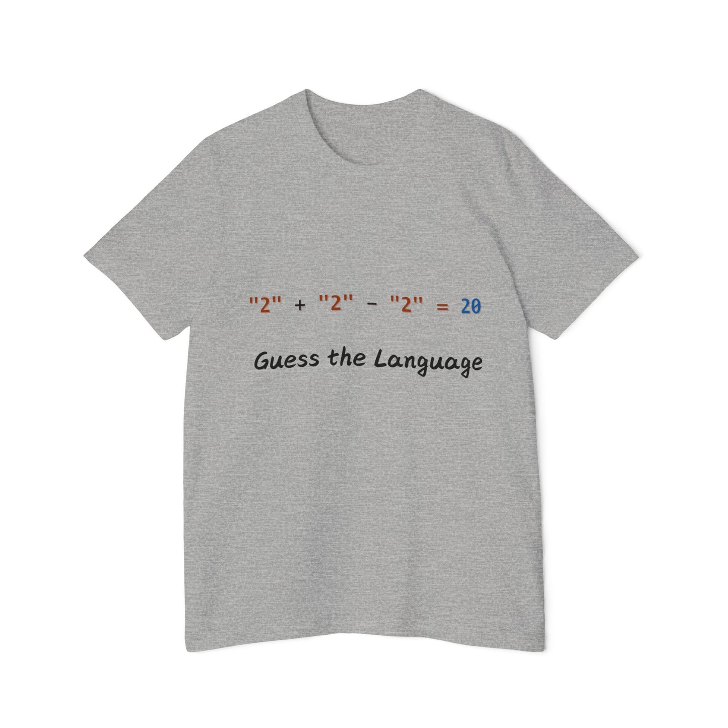 JavaScript 20 Quirk Coding Riddle T Shirt | Web Dev Meme Tees | Usha Creations