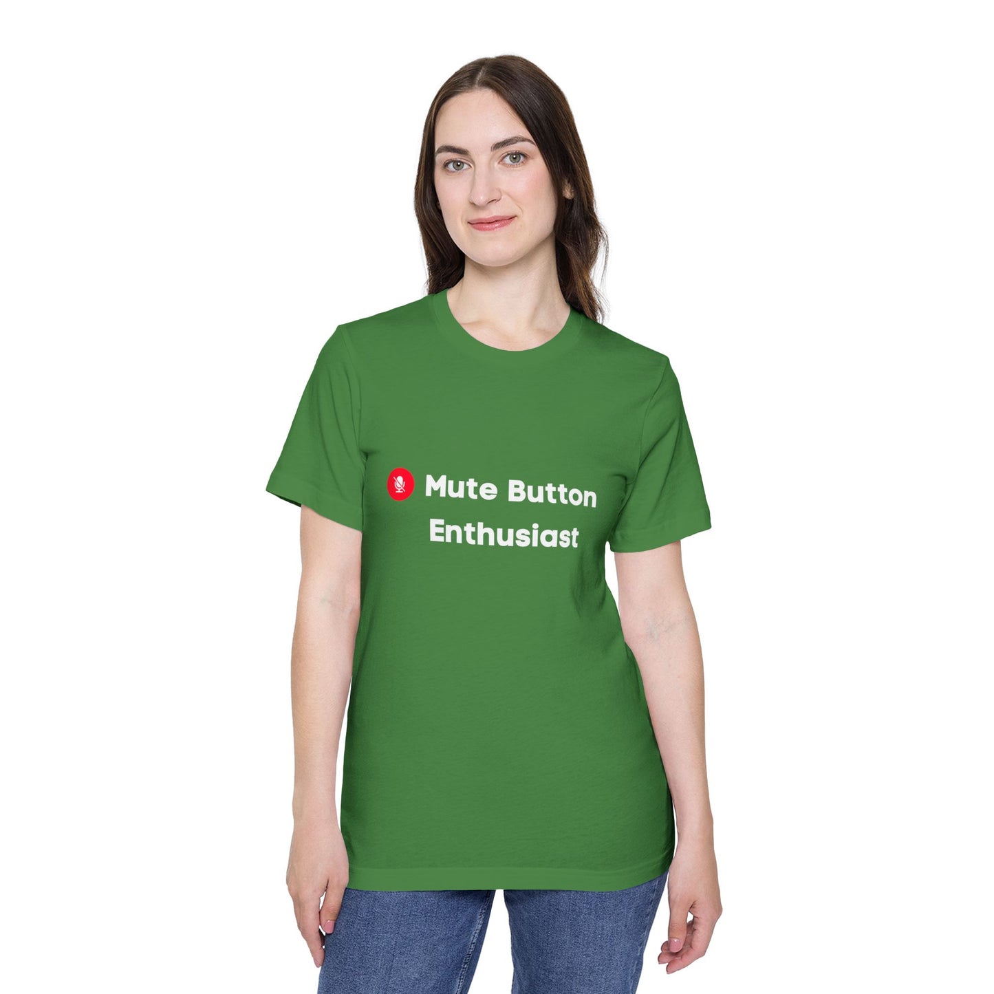 Mute Button Enthusiast | Funny Remote Work & Tech T-Shirt | Usha Creations