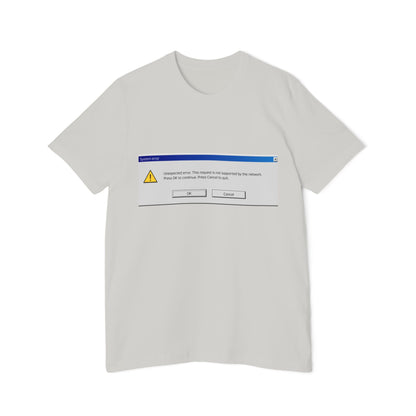 Unexpected Error Alert T-Shirt | Tech Humor | Classic Windows Message