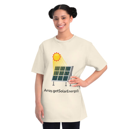 Array.getSolarEnergy() Tee | Eco Coder Solar Shirt | Usha Creations