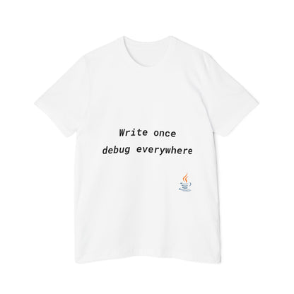 Write Once, Debug Everywhere | Java Coding T-Shirt | Funny Programmer Shirt | Usha Creations