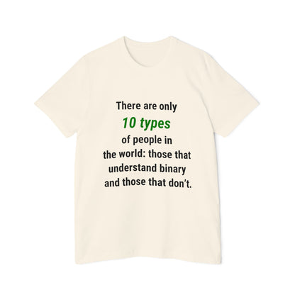 There Are Only 10 Types of People in the World: Those That Understand Binary and Those That Don’t | Funny Tech T-Shirt for Developers | Usha Creations