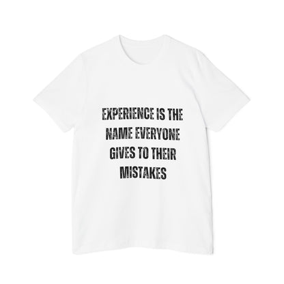 Experience Is the Name Everyone Gives to Their Mistakes | Funny Developer T-Shirt | Programmer Quote Tee | Usha Creations