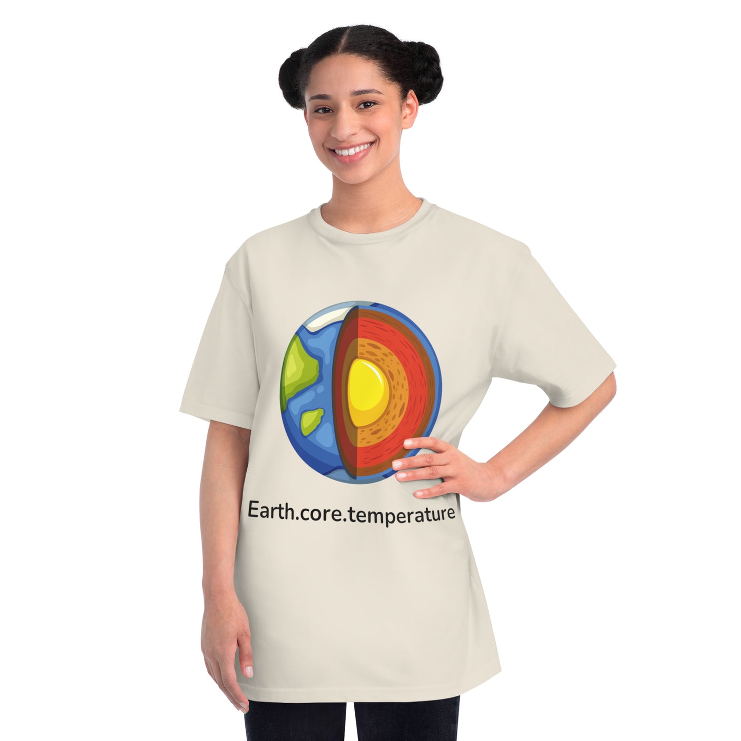 Earth.core.temperature Tee | Geo-Code Energy Shirt | Usha Creations