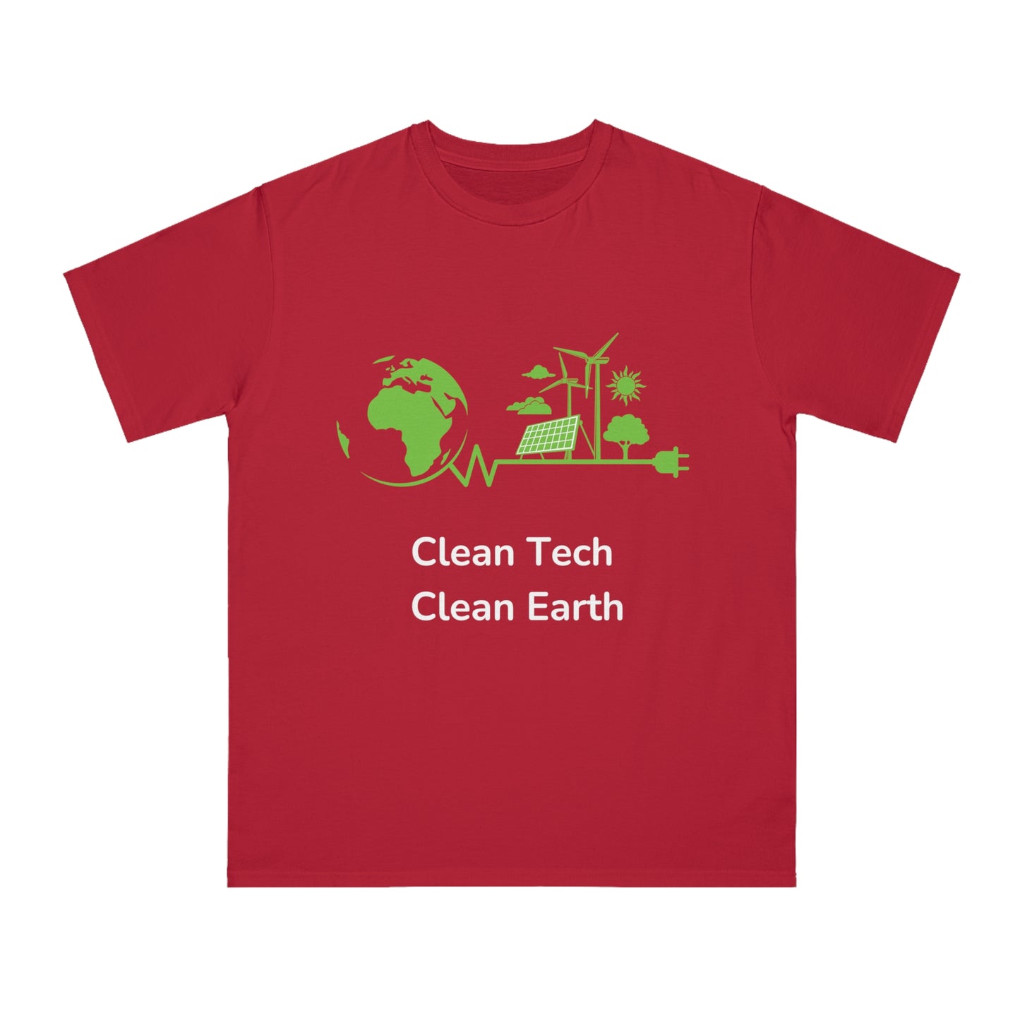 Clean Tech Clean Earth Tee | Renewable Energy Coder Shirt | Usha Creations